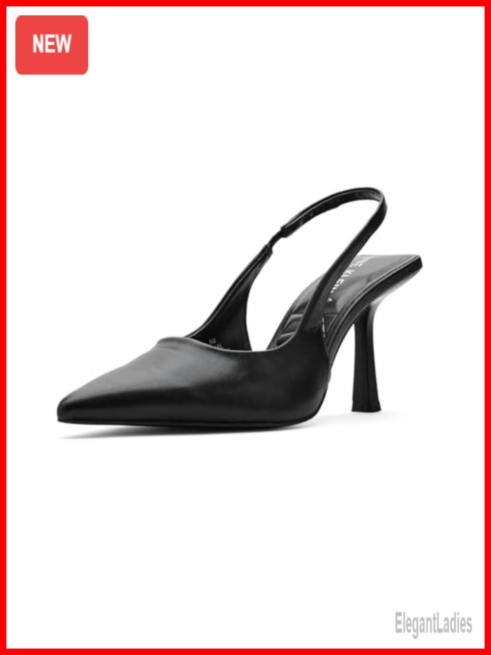 Slingback Stiletto Pump Pointed Toe Quilted iFlex Comfort Party Evening Heel